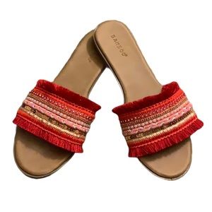 🌞🌴B1G2 FREE🌞🌴 Red sequins woven sandals